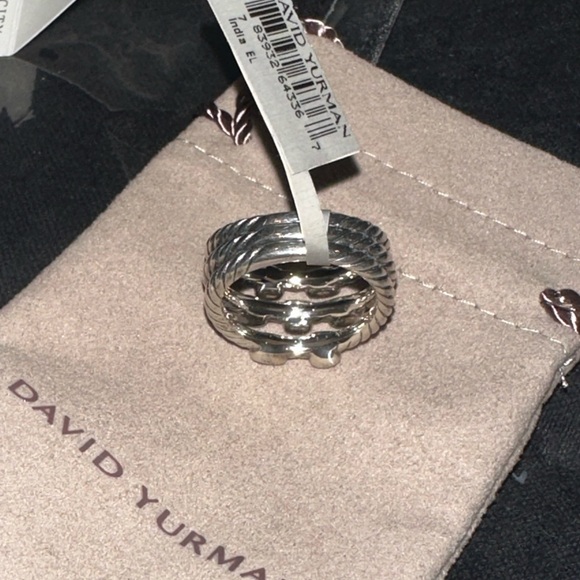 David Yurman Vintage Confetti Ring w/ Diamonds in Sterling Silver - Picture 8 of 16